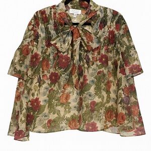 & Other Stories Multicolor Floral Blouse Size 12